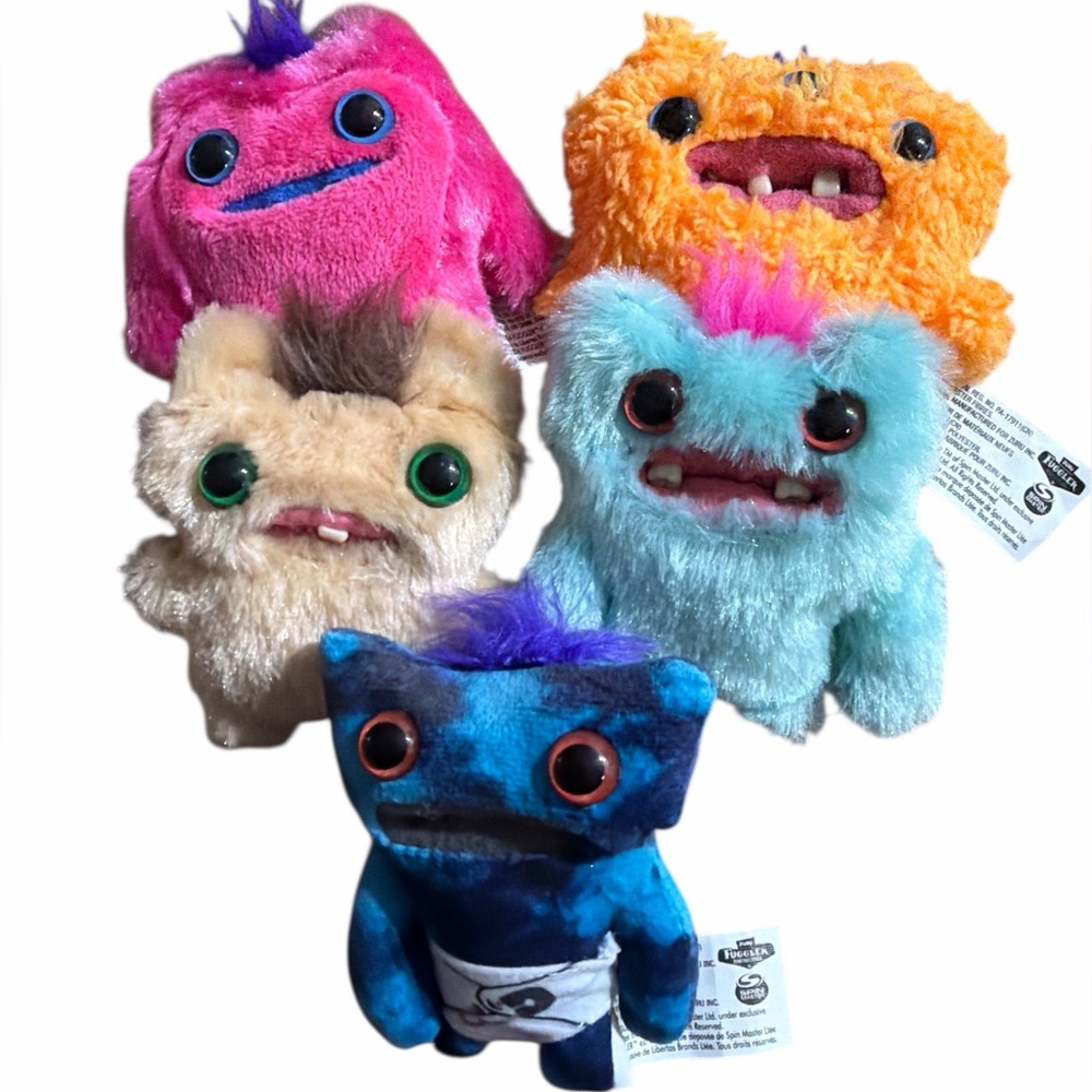 5 Fuggler Funy Ugly Mini Babies Colorful Plush Monster Plush‎ Stuffed Toy